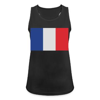 France - Débardeur respirant Femme - noir - Devant - Zoe (177cm)