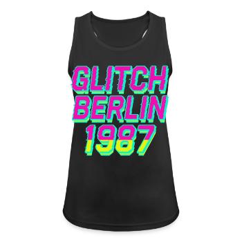 Glitch, Berlin 1987 - Women's Breathable Tank Top - black - Front - Zoe (177cm)