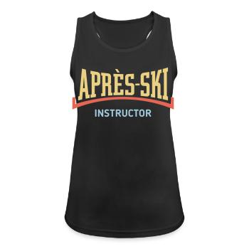 Après-Ski – Instructor (Concave / Après Ski / 3C) - Women's Breathable Tank Top - black - Front - Zoe (177cm)