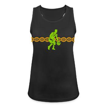 Basketball DNA DNA Streetball | Colors changeable - Women's Breathable Tank Top - black - Front - Zoe (177cm)