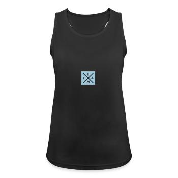 TEAM X BOX LOGO - Women's Breathable Tank Top - black - Front - Zoe (177cm)