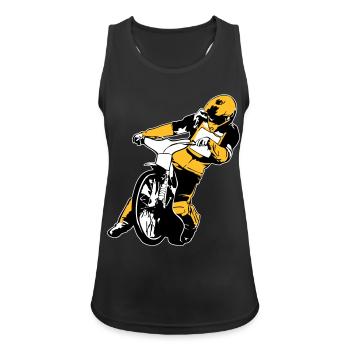 Speedway Racing - Débardeur respirant Femme - noir - Devant - Zoe (177cm)