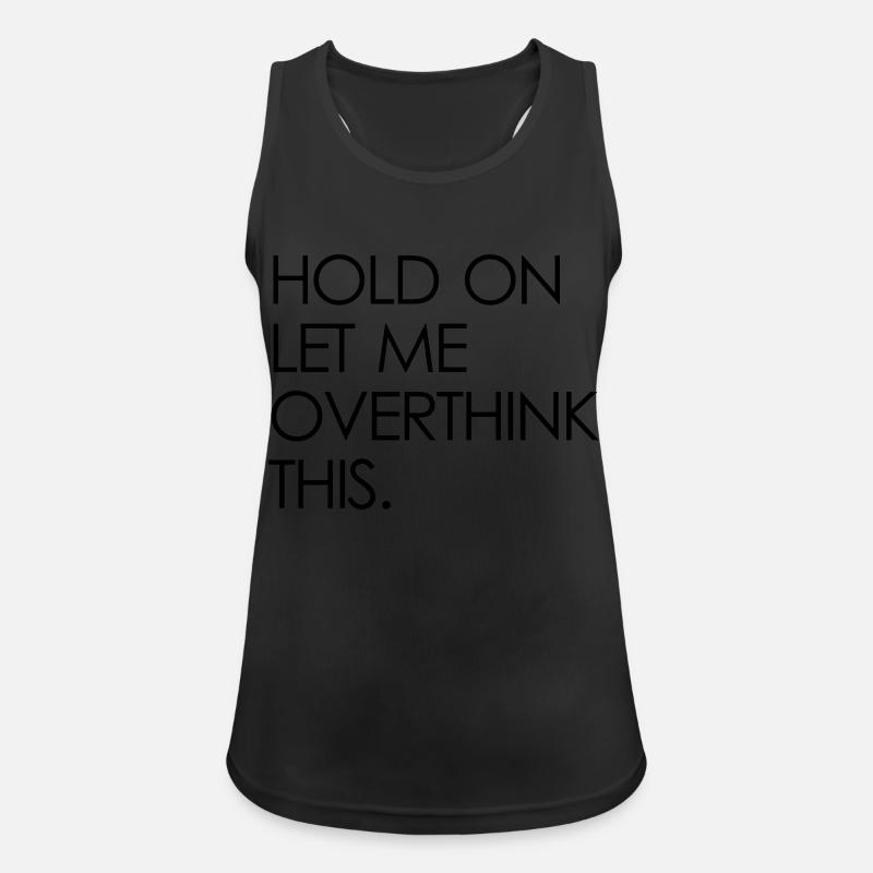overthink - Women's Breathable Tank Top - black