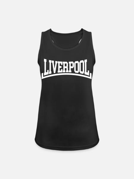 Liverpool - Frauen Tank Top atmungsaktiv - Schwarz