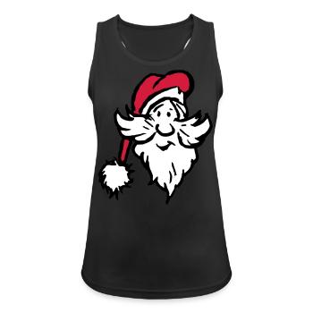 Christmas man icon - Women's Breathable Tank Top - black - Front - Zoe (177cm)