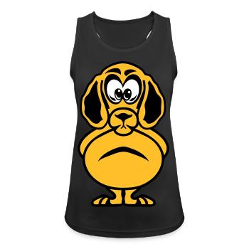 dog head drawing animals child - Women's Breathable Tank Top - black - Front - Zoe (177cm)