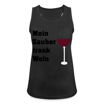 Zaubertrank - Frauen Tank Top atmungsaktiv - Schwarz - Vorne - Zoe (177cm)