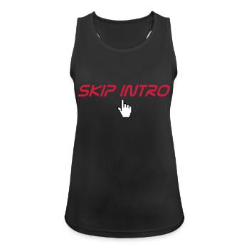 skip intro - Women's Breathable Tank Top - black - Front - Zoe (177cm)