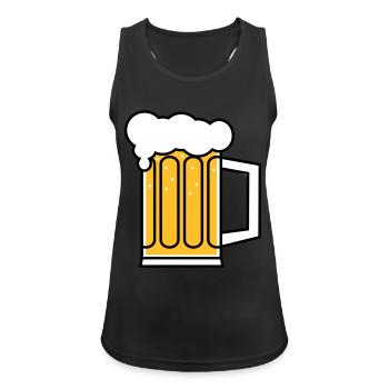 Bier - Women's Breathable Tank Top - black - Front - Zoe (177cm)