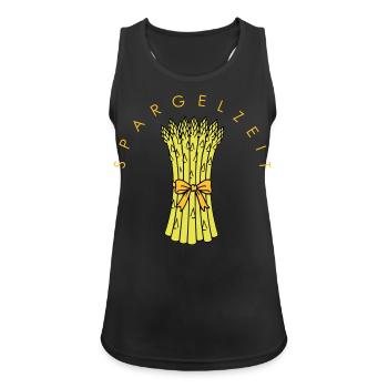 Spargelzeit - Women's Breathable Tank Top - black - Front - Zoe (177cm)