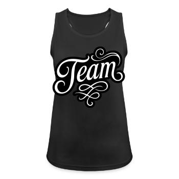Team - Women's Breathable Tank Top - black - Front - Zoe (177cm)