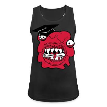 college schulabschluss abitur schule beendet zeugn - Frauen Tank Top atmungsaktiv - Schwarz - Vorne - Zoe (177cm)