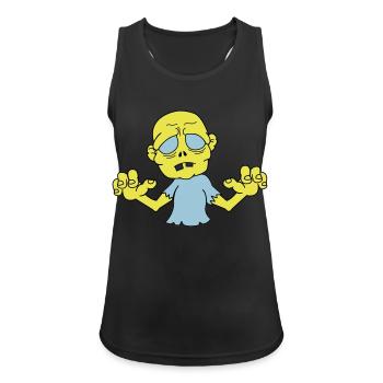 (zombie_2) - Frauen Tank Top atmungsaktiv - Schwarz - Vorne - Zoe (177cm)