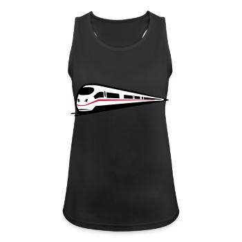 Glace de chemin de fer train - Débardeur respirant Femme - noir - Devant - Zoe (177cm)