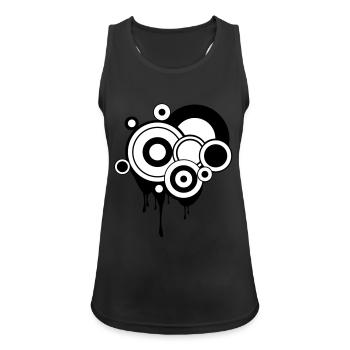 Melt circuits - Women's Breathable Tank Top - black - Front - Zoe (177cm)
