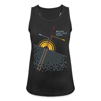 Official lightcycle driver - Women's Breathable Tank Top - black - Front - Zoe (177cm)