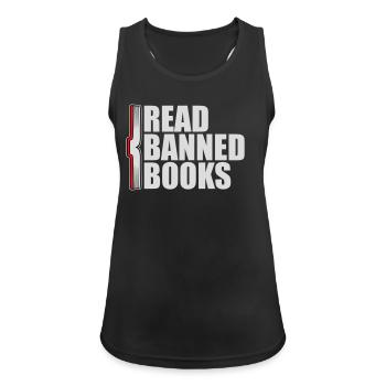Read Banned Books Verbotene Bücher Lesen Freiheit - Women's Breathable Tank Top - black - Front - Zoe (177cm)