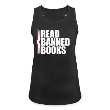 Read Banned Books Verbotene Bücher Lesen Freiheit - Women's Breathable Tank Top - black - Front - Zoe (177cm)