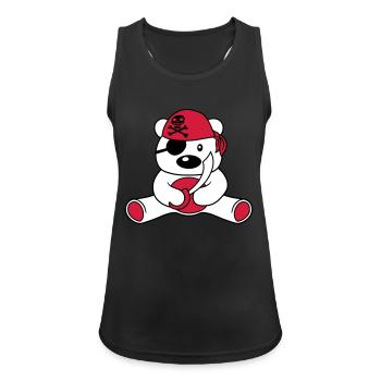 matrose pirat kapitaen saebel seeraeuber boot schi - Frauen Tank Top atmungsaktiv - Schwarz - Vorne - Zoe (177cm)