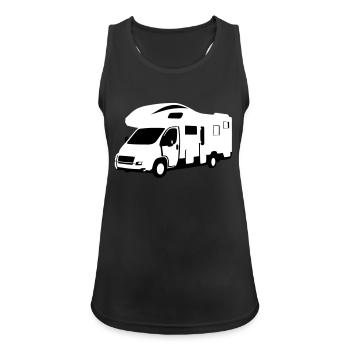 Camper - Women's Breathable Tank Top - black - Front - Zoe (177cm)