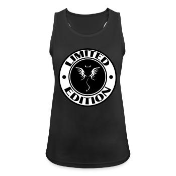 angel devil limited - Women's Breathable Tank Top - black - Front - Zoe (177cm)