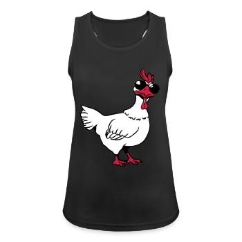 Chicken sunglasses cool - Women's Breathable Tank Top - black - Front - Zoe (177cm)