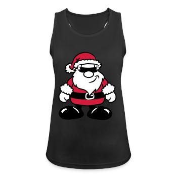 Weihnachtsmann weihnachten Zipfelmütze traurig - Frauen Tank Top atmungsaktiv - Schwarz - Vorne - Zoe (177cm)
