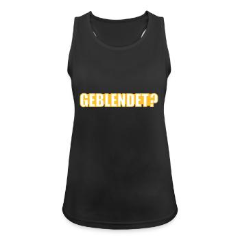 Schönheit - Frauen Tank Top atmungsaktiv - Schwarz - Vorne - Zoe (177cm)