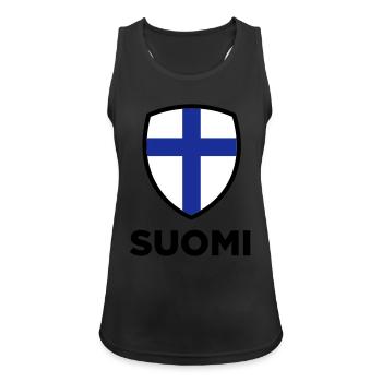 National Flag of Finland - Women's Breathable Tank Top - black - Front - Zoe (177cm)