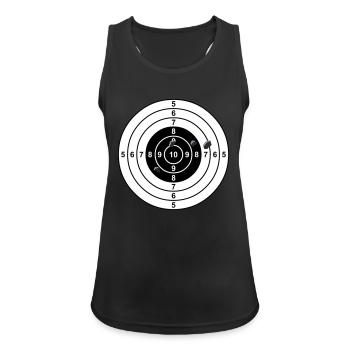 target - Women's Breathable Tank Top - black - Front - Zoe (177cm)