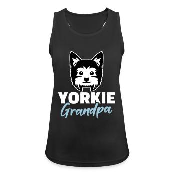 Yorkshire Terrier - Frauen Tank Top atmungsaktiv - Schwarz - Vorne - Zoe (177cm)