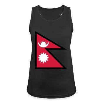 Nepal - Women's Breathable Tank Top - black - Front - Zoe (177cm)