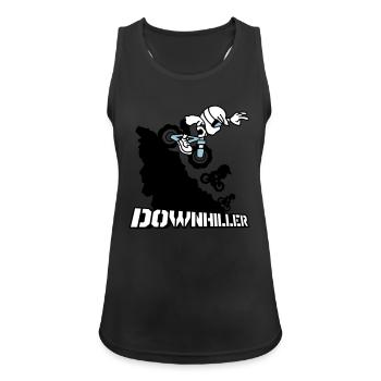 Downhiller - Women's Breathable Tank Top - black - Front - Zoe (177cm)