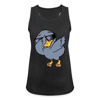 Dabbing Party Ducklings Cool - Women's Breathable Tank Top - black - Front - Zoe (177cm)