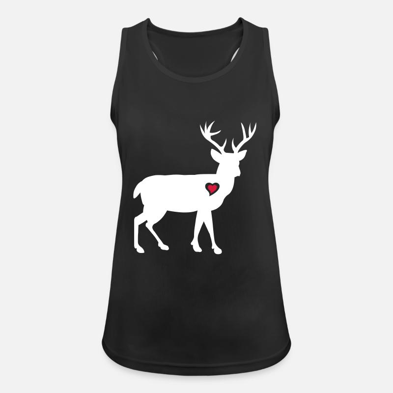 elk hirsch elch blitz thunder - Women's Breathable Tank Top - black