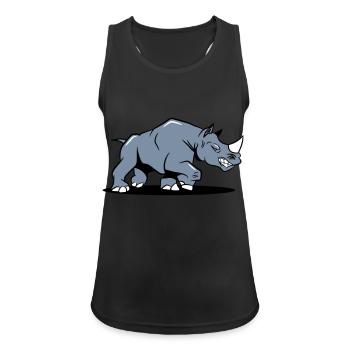 Rhino cool attack - Women's Breathable Tank Top - black - Front - Zoe (177cm)
