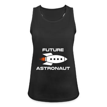 Future astronaut (Raumschiff) - Frauen Tank Top atmungsaktiv - Schwarz - Vorne - Zoe (177cm)