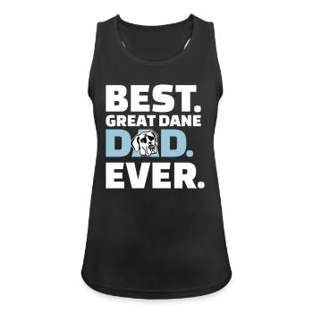 Great Dane - Women's Breathable Tank Top - black - Front - Zoe (177cm)