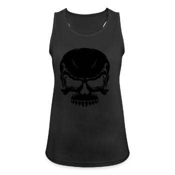 blutfleck - blood - blut - Frauen Tank Top atmungsaktiv - Schwarz - Vorne - Zoe (177cm)