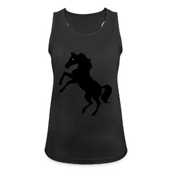 Ross - Frauen Tank Top atmungsaktiv - Schwarz - Vorne - Zoe (177cm)