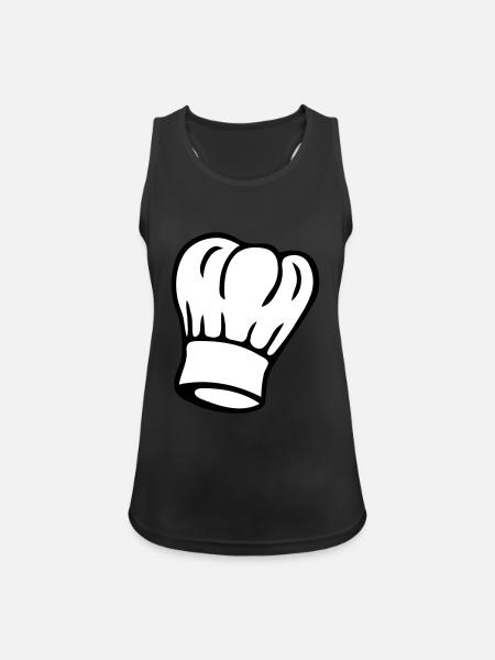 Chef's Hat 2-colored - Women's Breathable Tank Top - black