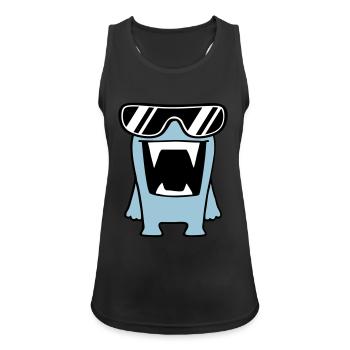 Cool Monster - Women's Breathable Tank Top - black - Front - Zoe (177cm)