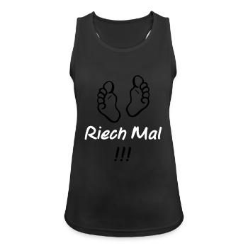riech_mal - Women's Breathable Tank Top - black - Front - Zoe (177cm)
