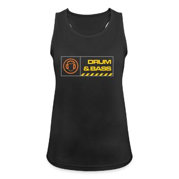 db warning - Women's Breathable Tank Top - black - Front - Zoe (177cm)