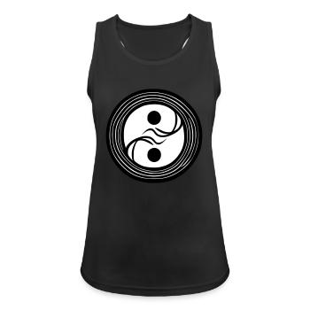 Yin Yang Sign Symbol Peace Happiness Vector 4 - Women's Breathable Tank Top - black - Front - Zoe (177cm)