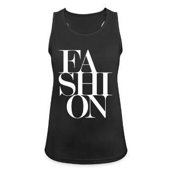 FASHION design - Women's Breathable Tank Top - black - Front - Zoe (177cm)