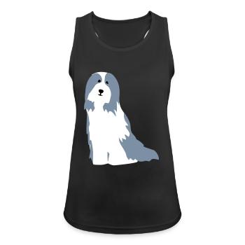 Bearded Collies - Women's Breathable Tank Top - black - Front - Zoe (177cm)