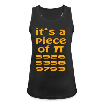 Piece of PI - Women's Breathable Tank Top - black - Front - Zoe (177cm)