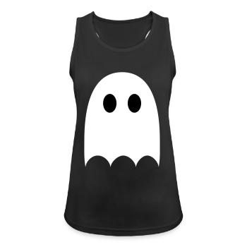 Gespenst - Frauen Tank Top atmungsaktiv - Schwarz - Vorne - Zoe (177cm)