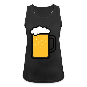 Beer - Women's Breathable Tank Top - black - Front - Zoe (177cm)
